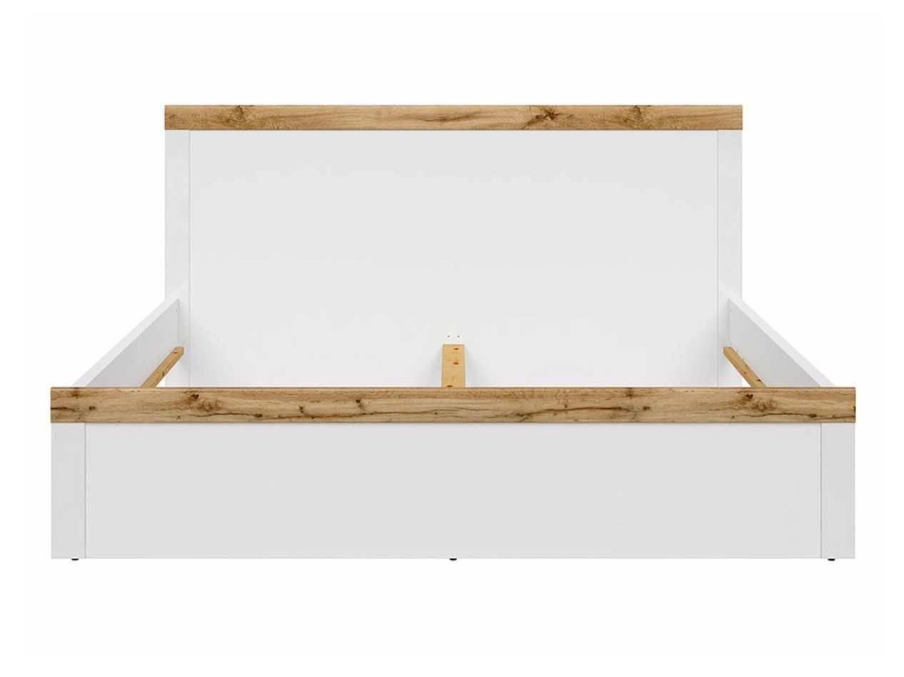 Krevet Sonsoru 115 (Belo + Sjajno belo + Hrast Votan)