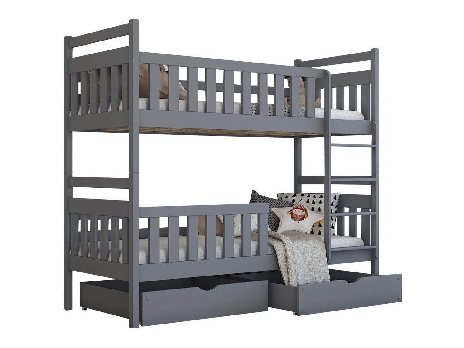 Krevet na sprat Vista 100 (Sivo)