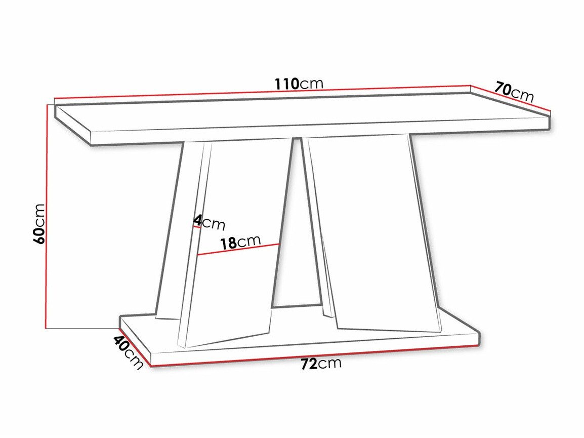 Stočić za kafu Goodyear 108 (Sivo + Belo)