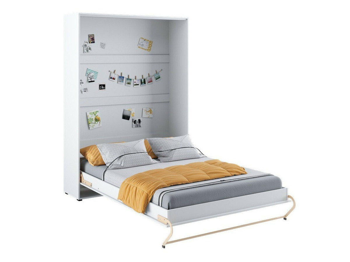 Zidni krevet Concept Pro Lenart III (Belo)