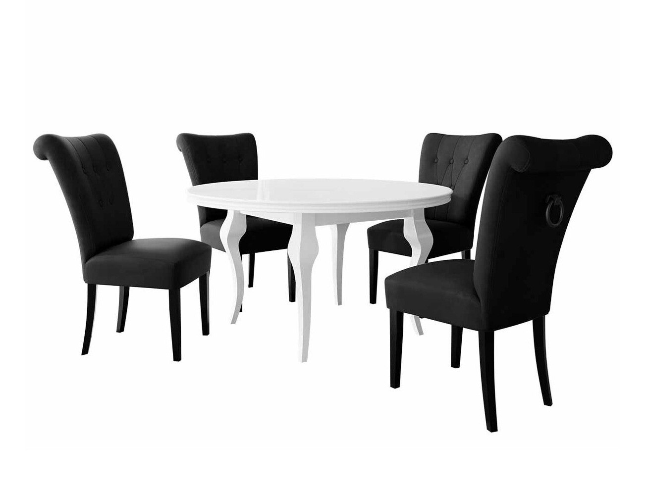 Trpezarijski set Racine 143 (Crno)