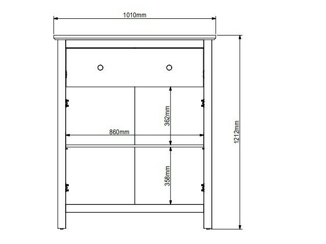 Komoda Sordoro 126 (Grafit + Artisan hrast)