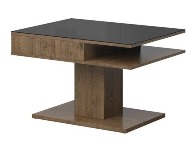 Stočić za kafu Boston 208 (April hrast + Crno)