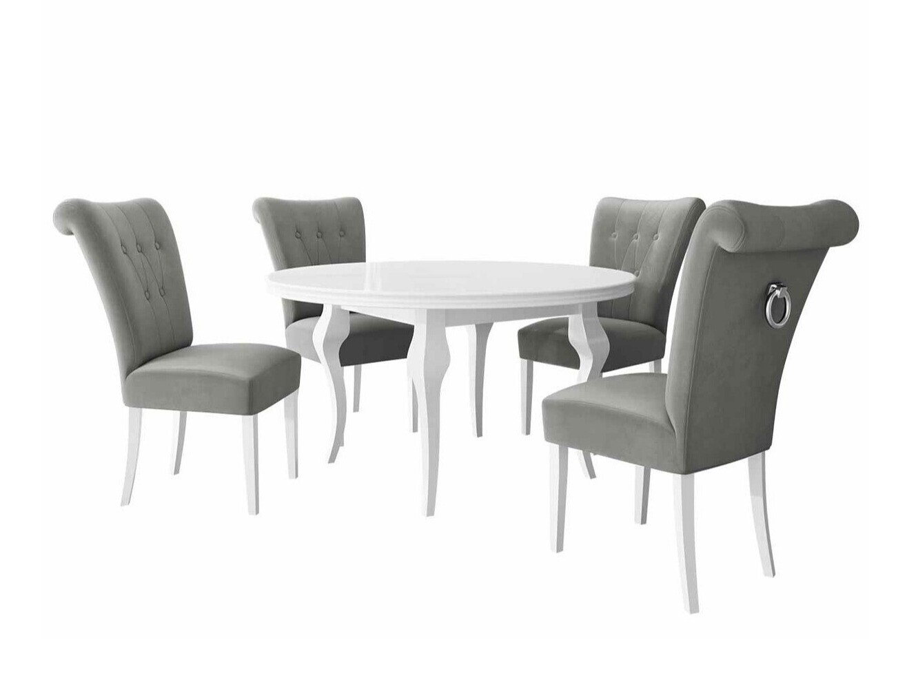 Trpezarijski set Racine 142 (Srebrna)