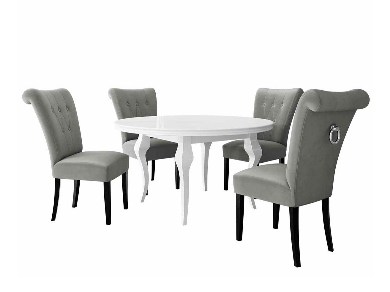 Trpezarijski set Racine 142 (Srebrna)