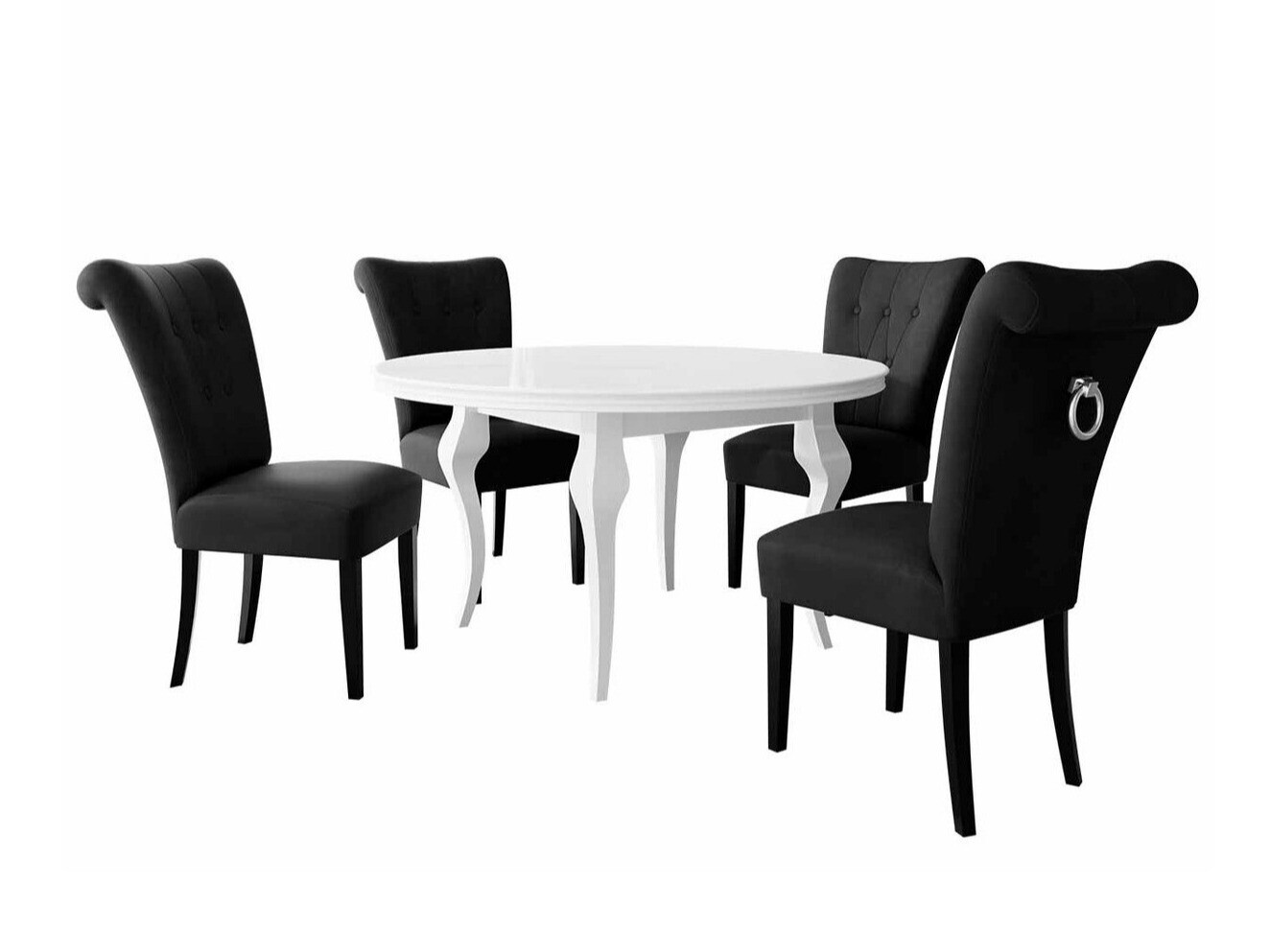 Trpezarijski set Racine 142 (Srebrna)