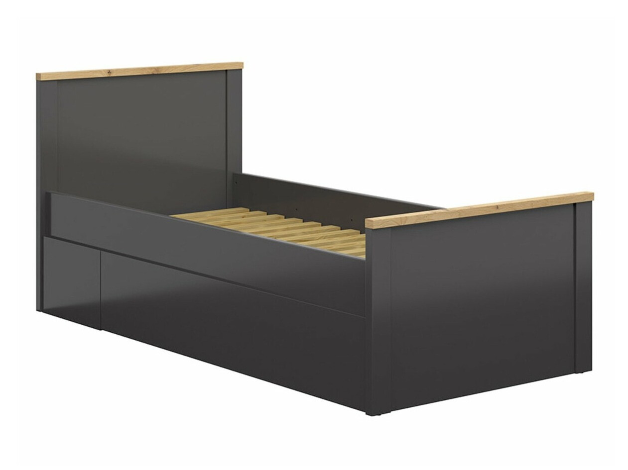 Krevet Sordoro 132 (Graphite + Zanatski hrast)