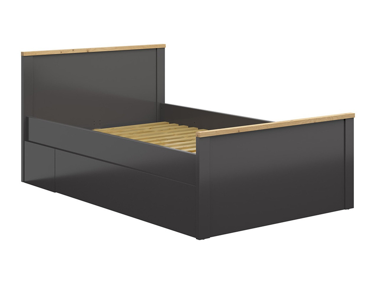 Krevet Sordoro 132 (Graphite + Zanatski hrast)