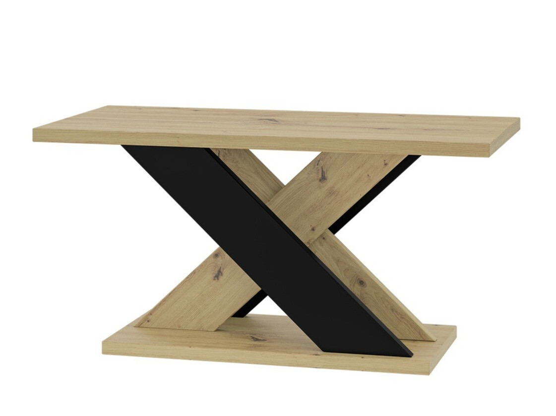 Stočić za kafu Goodyear 116 (Zanatski hrast + Crno)