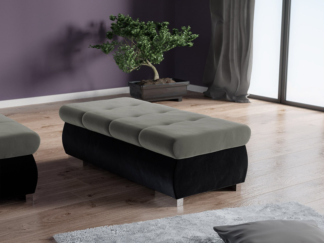 Tapacirana klupa Comfivo 123 (Magic Velvet 2219 + Magic Velvet 2217)