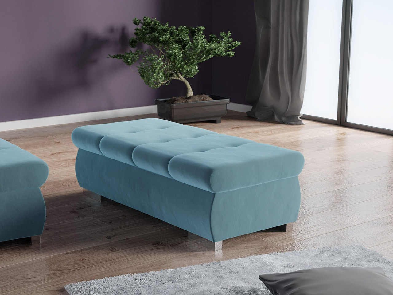 Tapacirana klupa Comfivo 123 (Magic Velvet 2260)