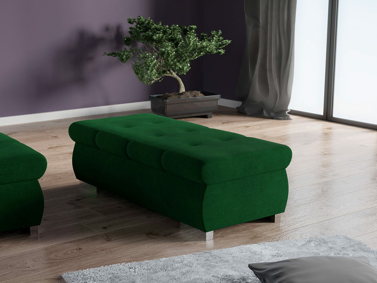 Tapacirana klupa Comfivo 123 (Uttario Velvet 2951)