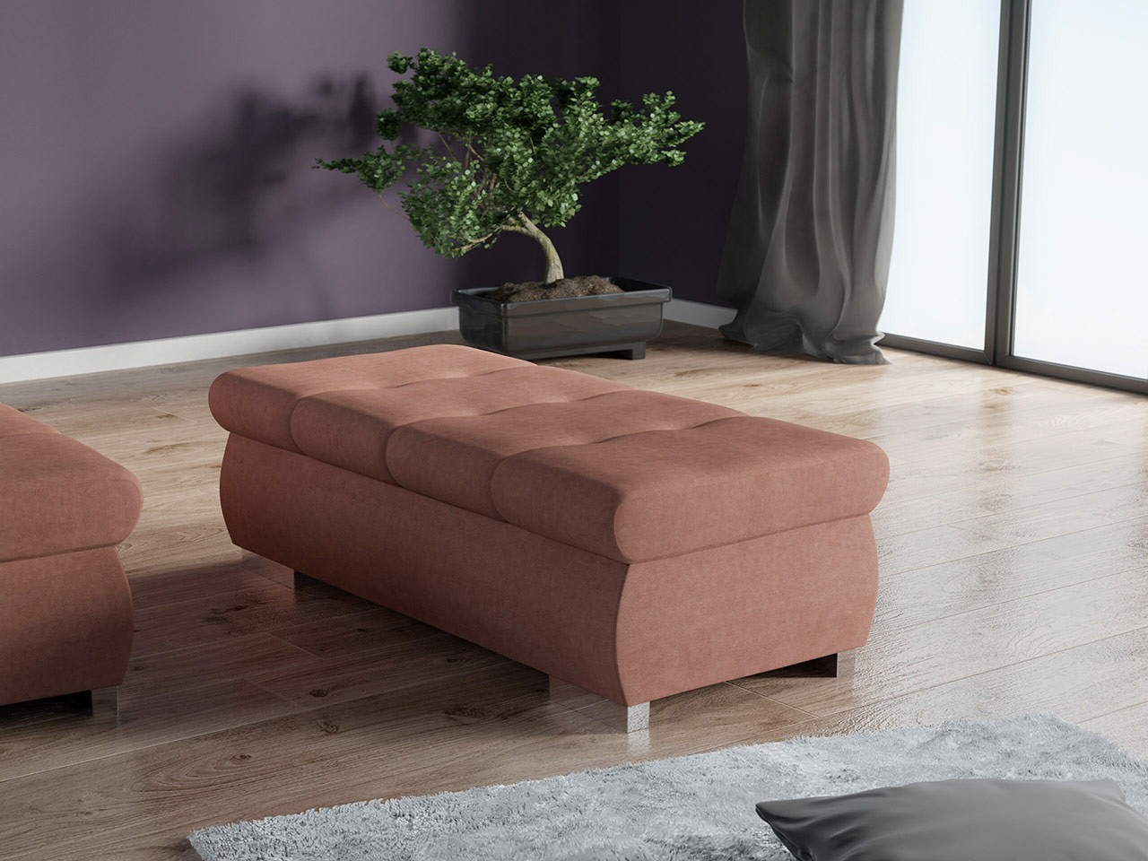 Tapacirana klupa Comfivo 123 (Uttario Velvet 2955)