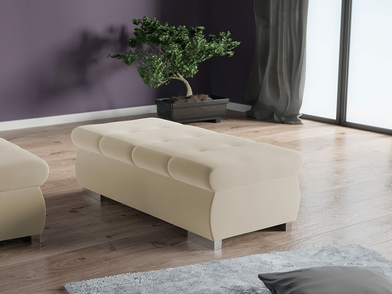 Tapacirana klupa Comfivo 123 (Venus Velvet 2927)