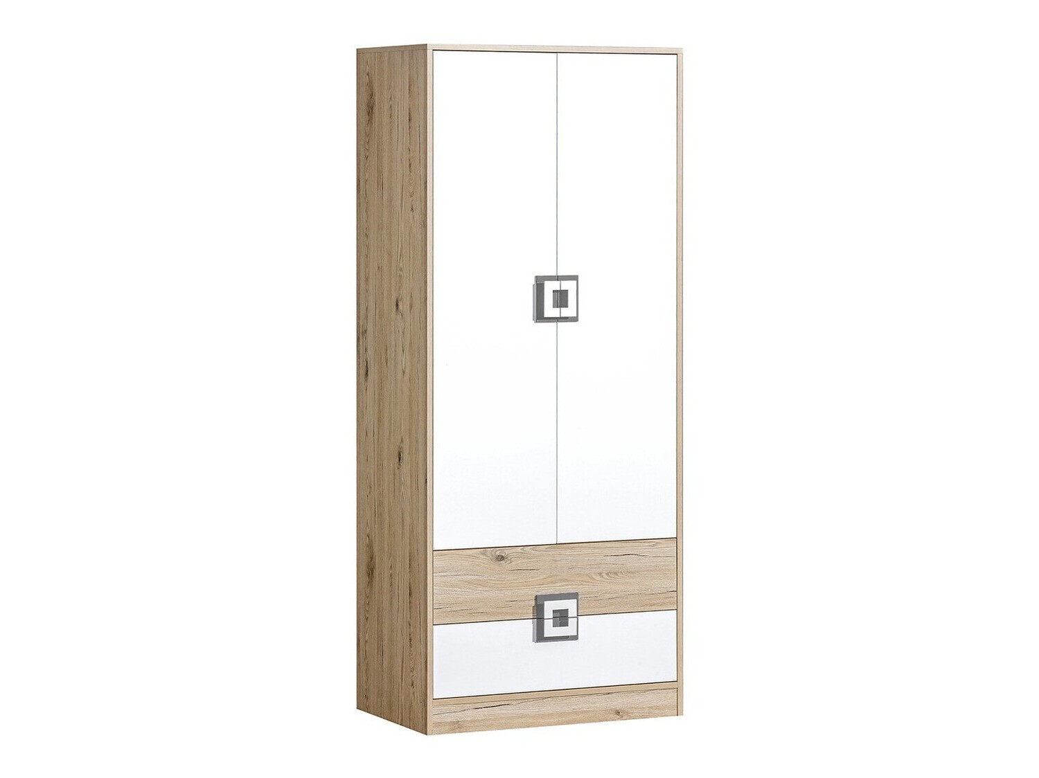 Ormar Balvire 102 (Svetli javor + Belo + Sivo)