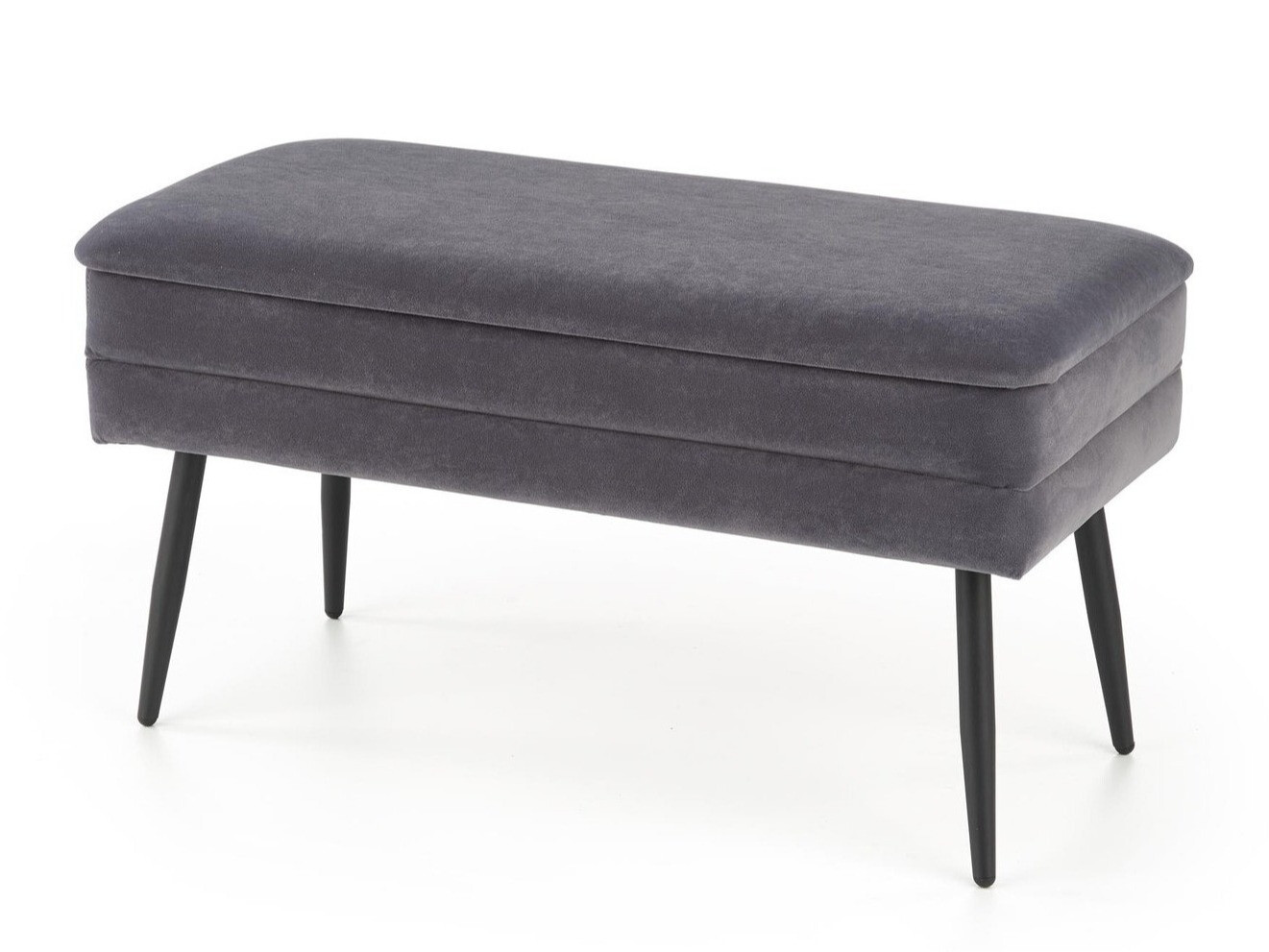 Tapacirana klupa Houston 1255 (Sivo + Crno)