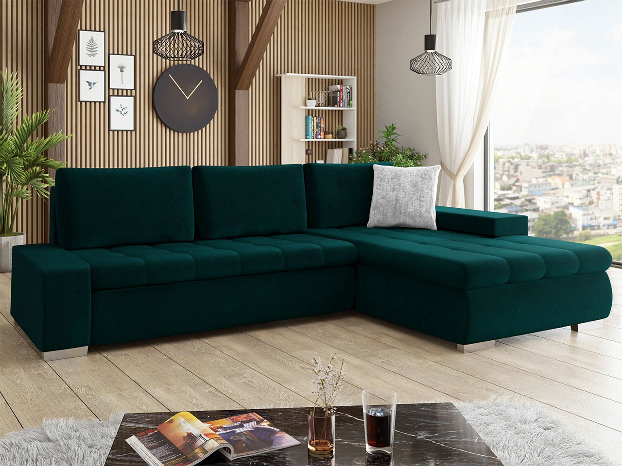 Ugaona sofa Comfivo 147 (Venus Velvet 2911 + Miu 2059)