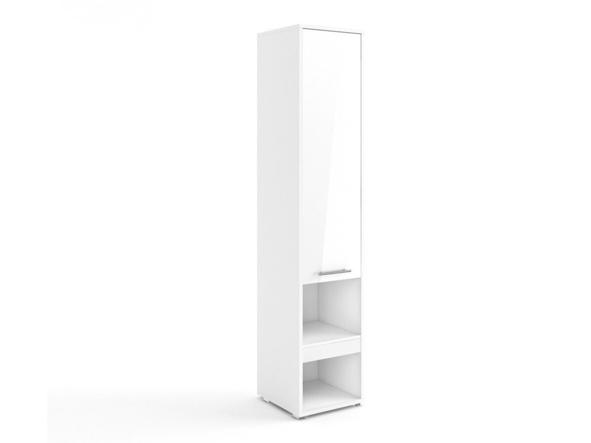 Polica Concept Pro Lenart Levfere 110 (Belo + Sjajno belo)