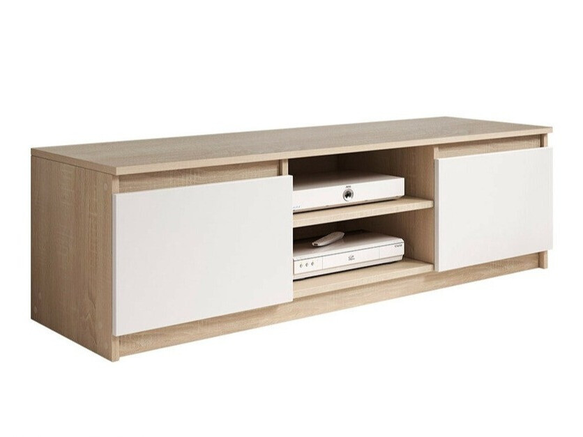 TV komoda Sarasota 139 (Sonoma hrast + Belo)