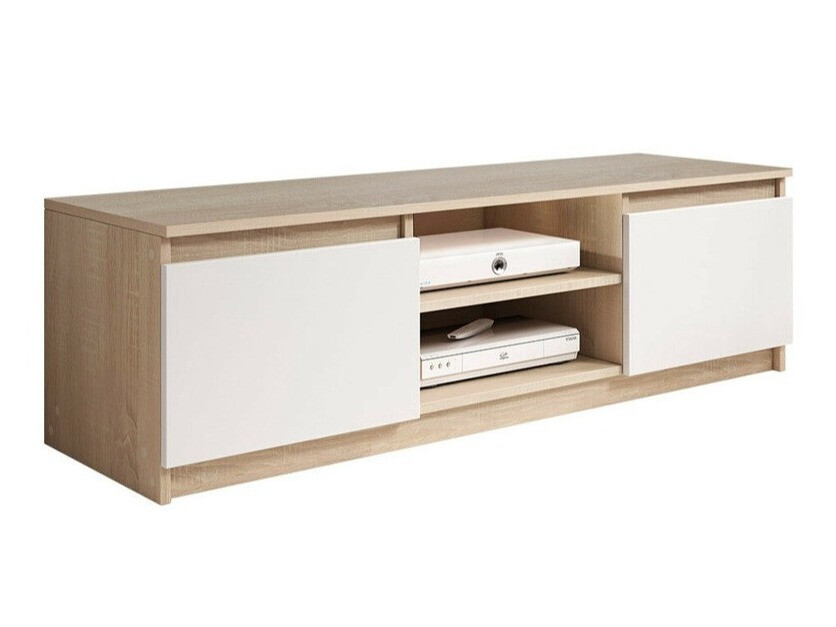 TV komoda Sarasota 139 (Sonoma hrast + Belo)
