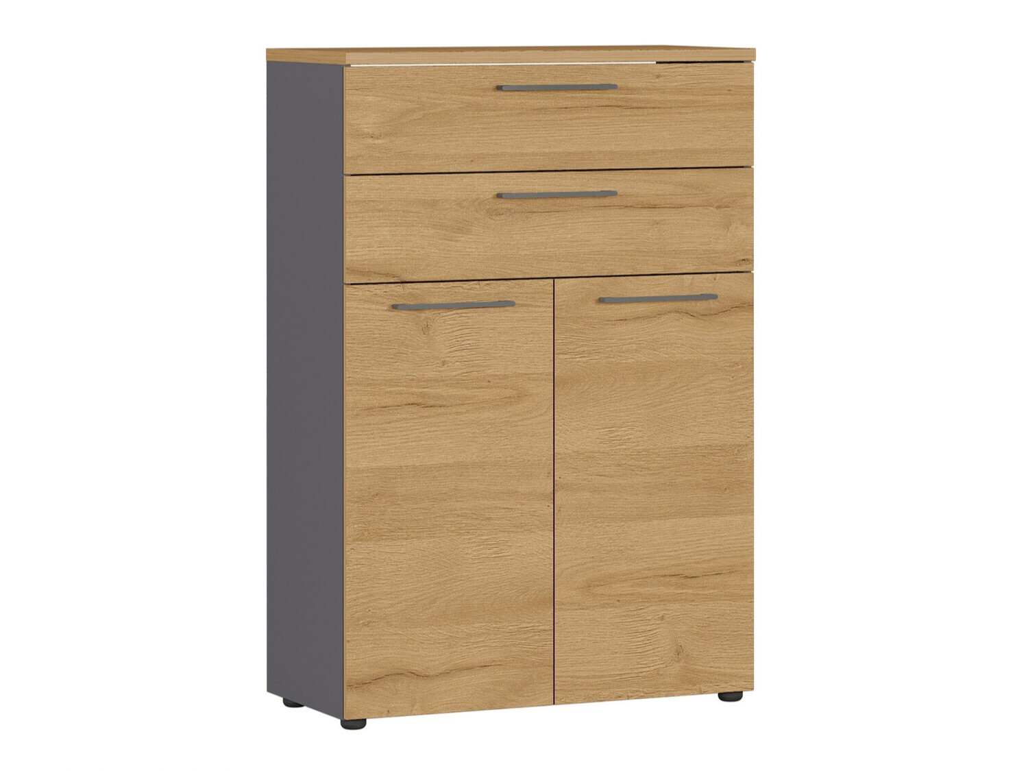 Komoda Eliromo 103 (Graphite + Unuk hrast)