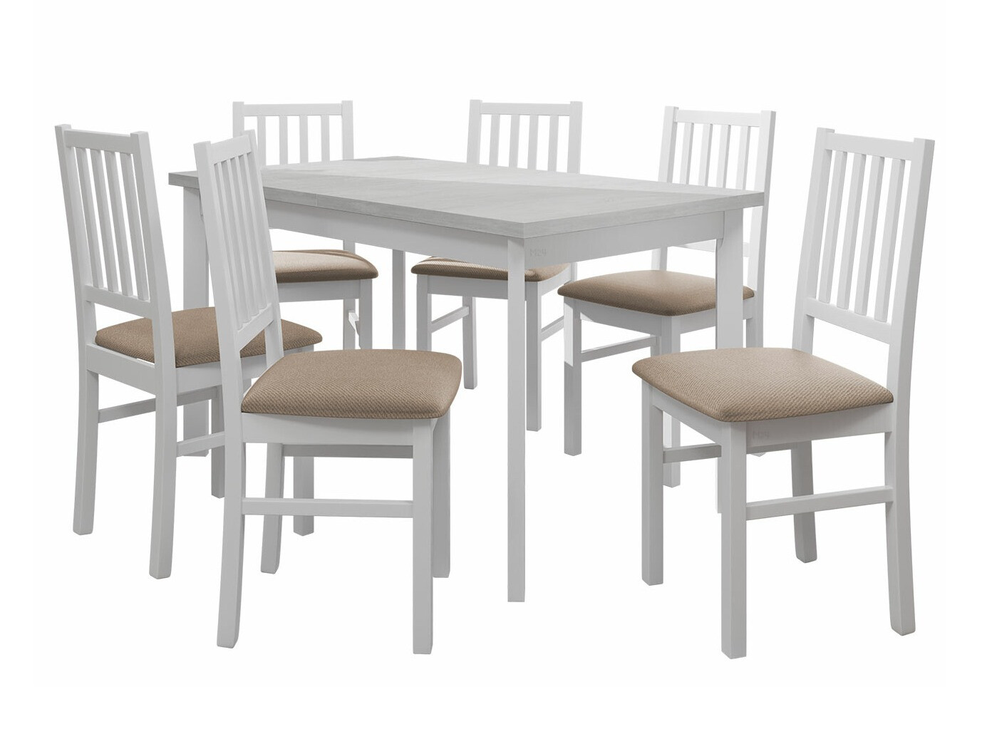 Trpezarijski set Victorville 264 (Belo)