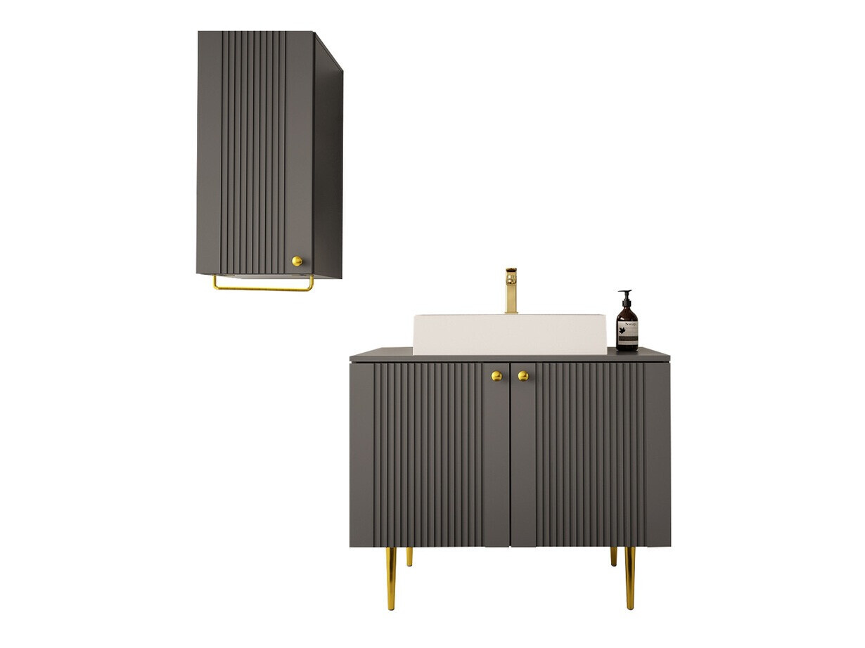 Set za kupatilo Merced P106 (Sivo)