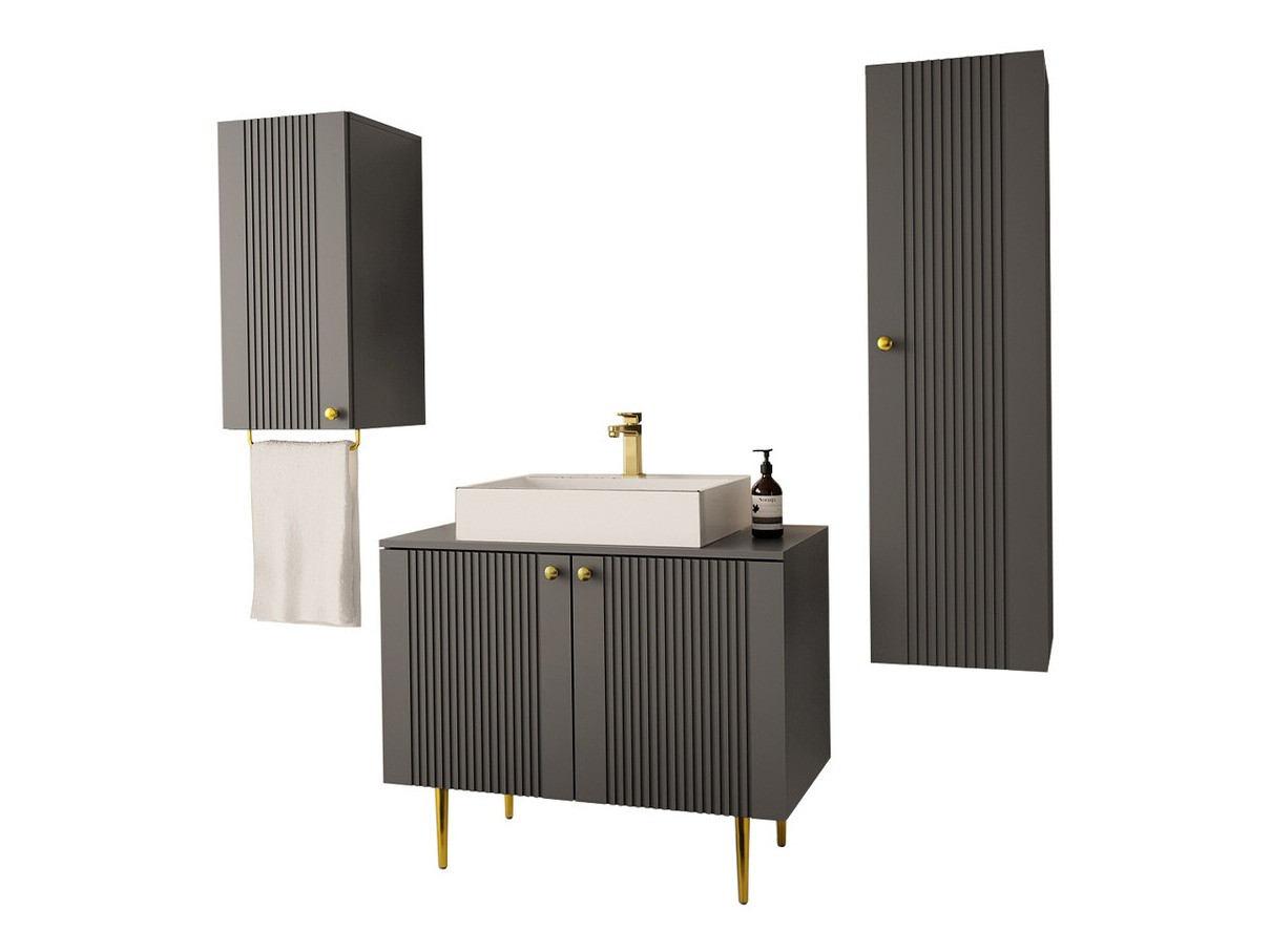 Set za kupatilo Merced P107 (Sivo)