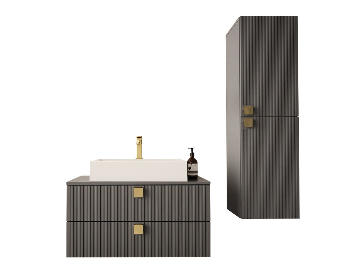 Set za kupatilo Orlvera 103 (Sivo)