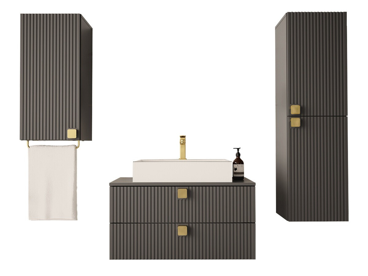 Set za kupatilo Orlvera 105 (Sivo)