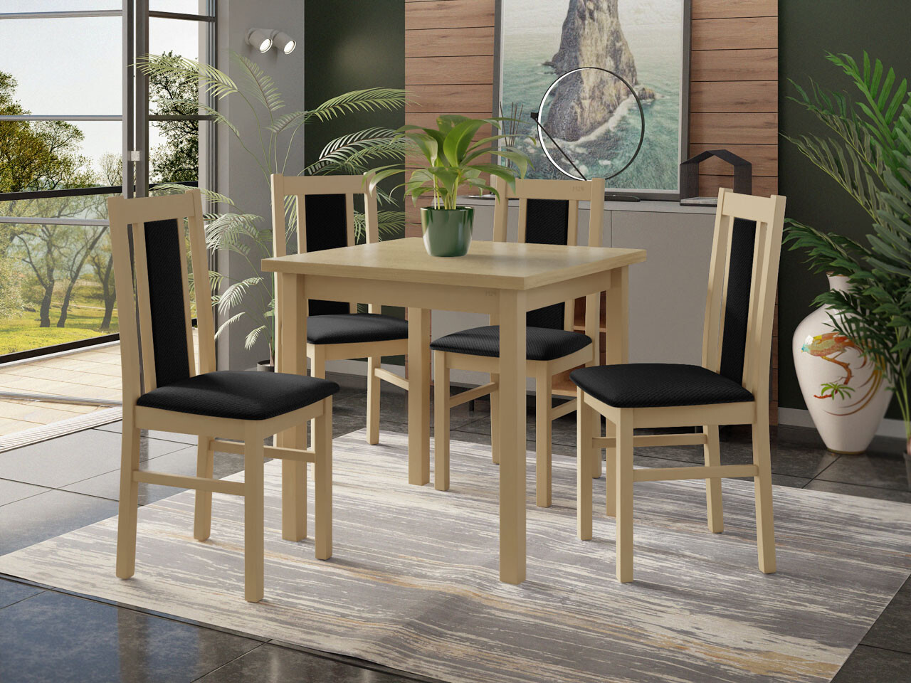 Trpezarijski set Victorville 279 (Sonoma hrast)