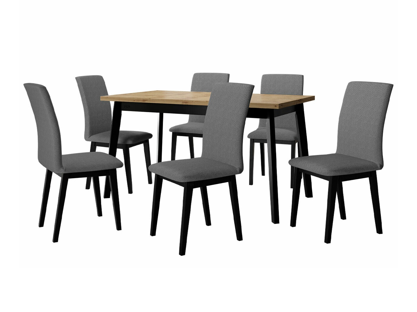 Trpezarijski set Victorville 288 (Artisan hrast + Crno)