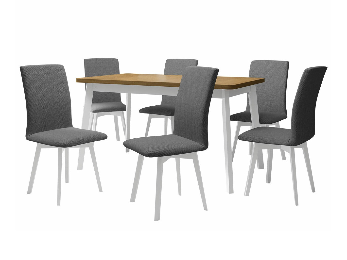 Trpezarijski set Victorville 291 (Sonoma hrast + Belo)