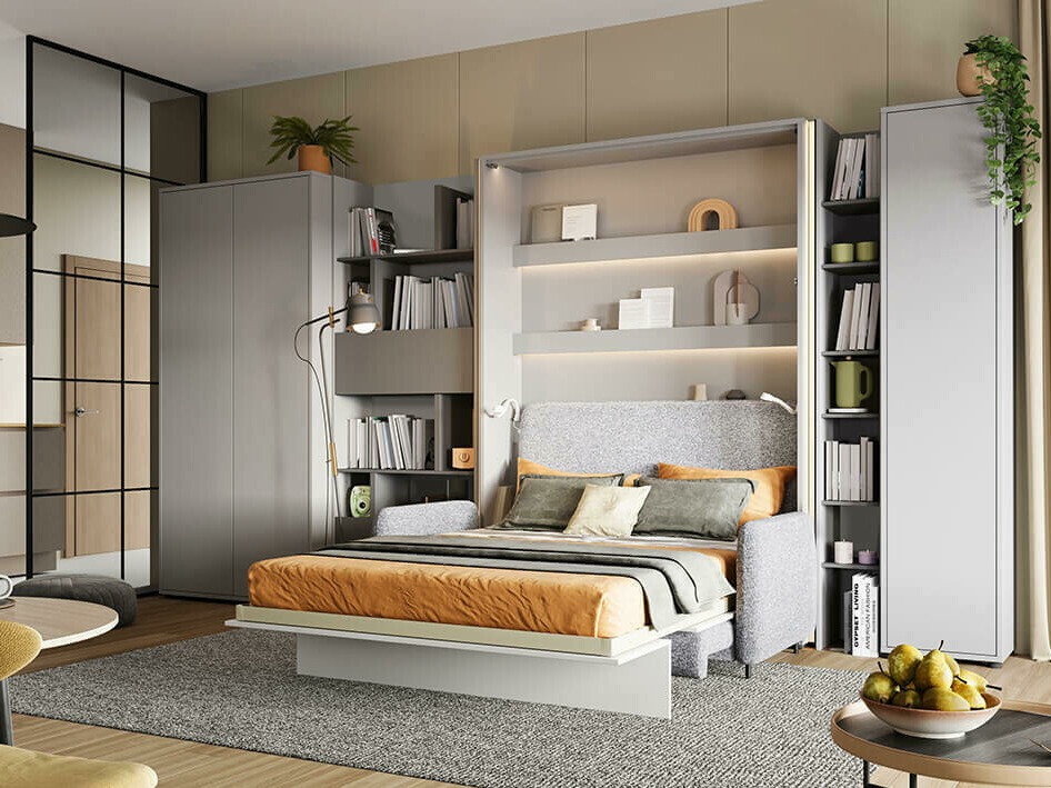 Polica Concept Pro Lenart Levfere 145 (Sivo)