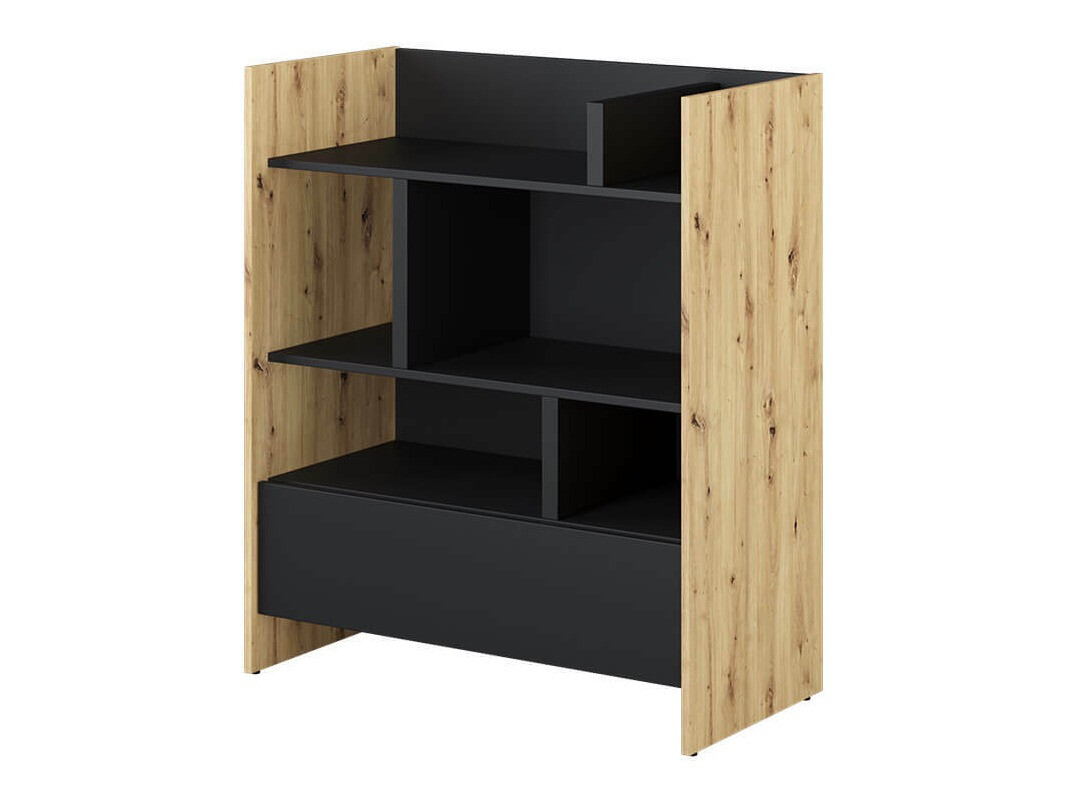 Polica Concept Pro Lenart Levfere 149 (Artisan hrast + Crno)