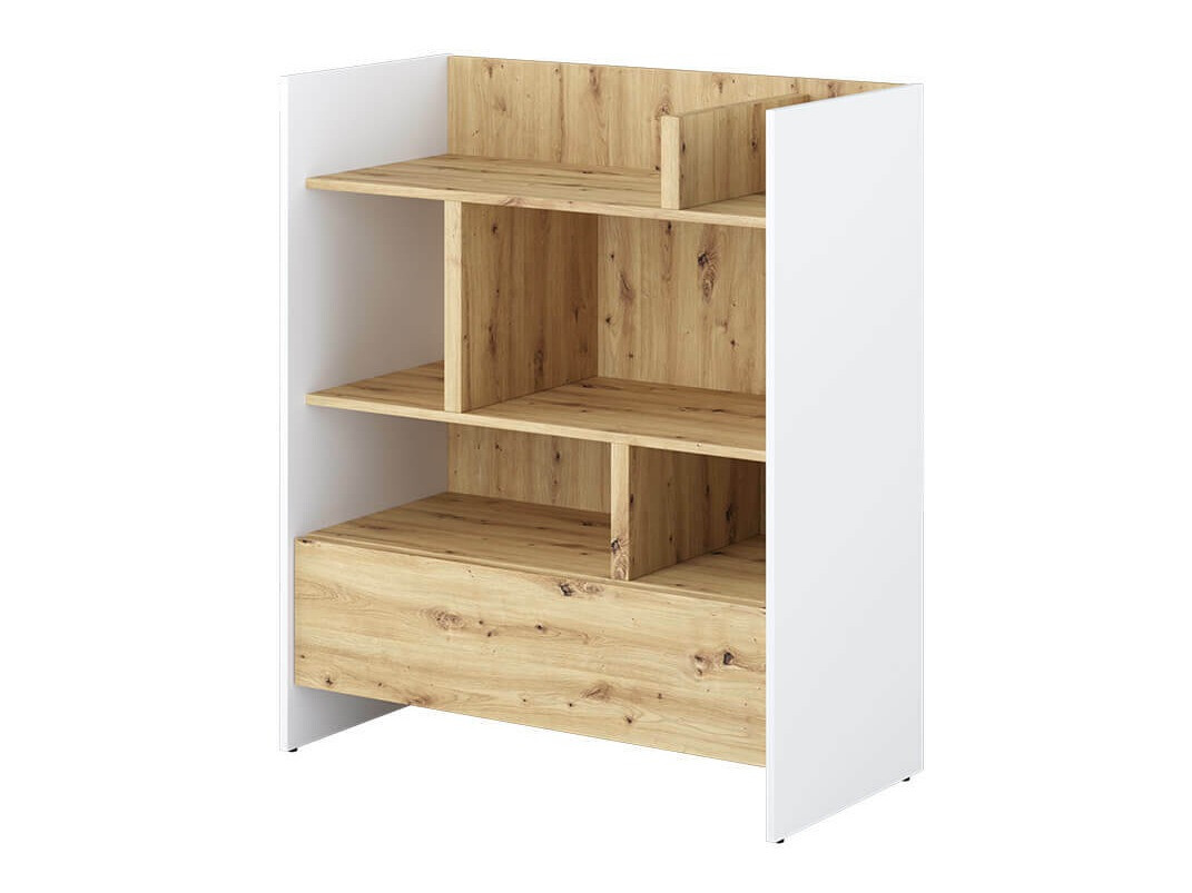 Polica Concept Pro Lenart Levfere 149 (Belo + Zanatski hrast)