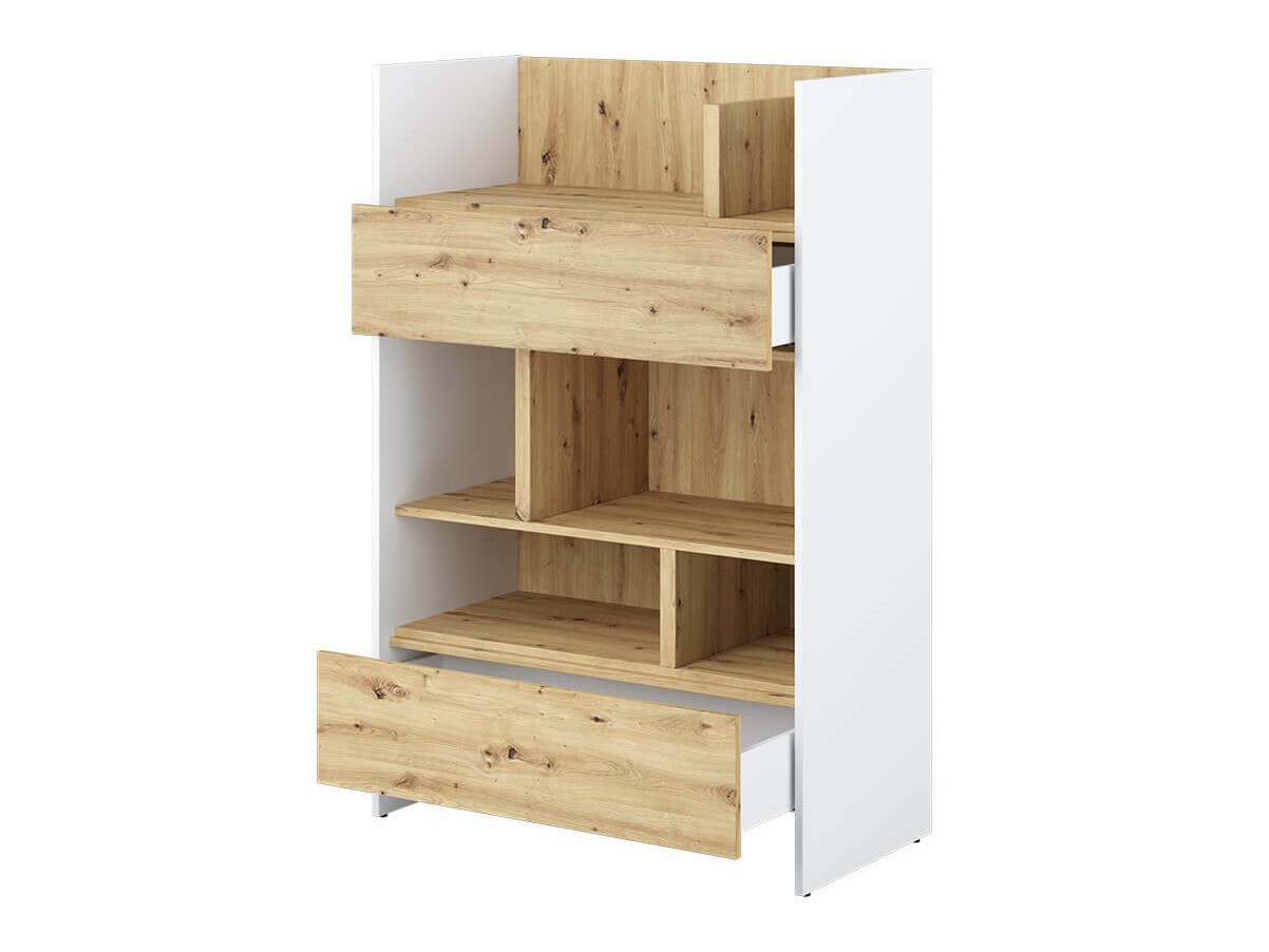 Polica Concept Pro Lenart Levfere 150 (Belo + Zanatski hrast)