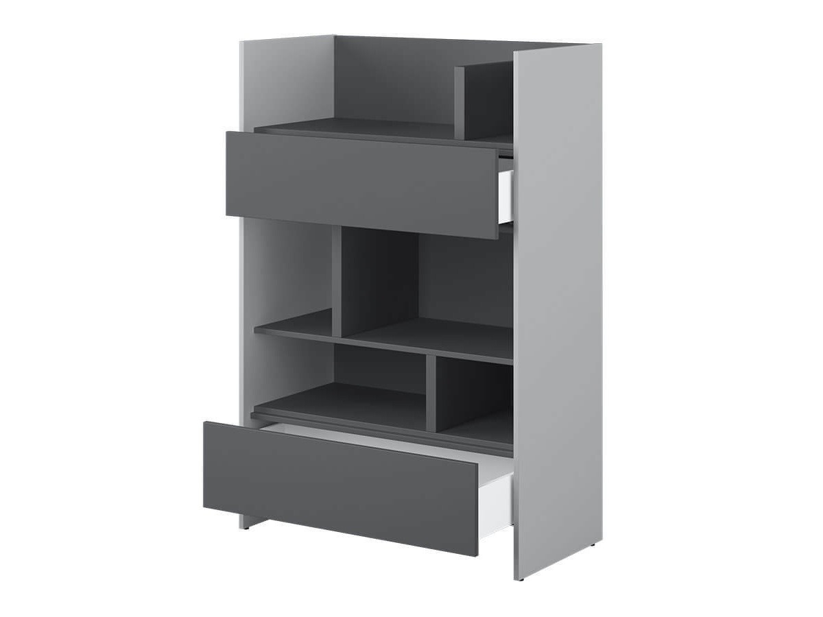 Polica Concept Pro Lenart Levfere 150 (Sivo + Graphite)