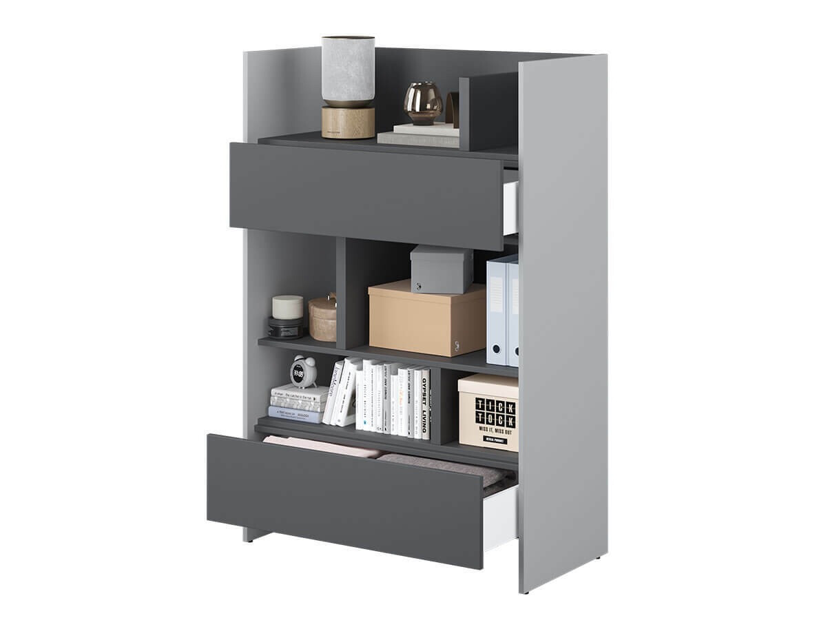 Polica Concept Pro Lenart Levfere 150 (Sivo + Graphite)