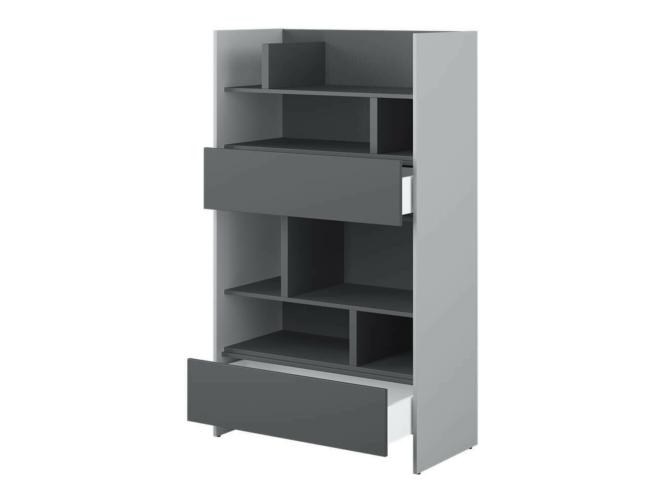 Polica Concept Pro Lenart Levfere 151 (Sivo + Graphite)