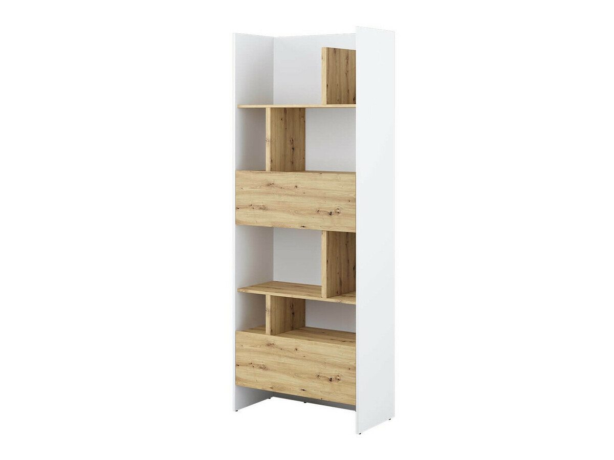 Polica Concept Pro Lenart V (Belo + Artisan hrast)