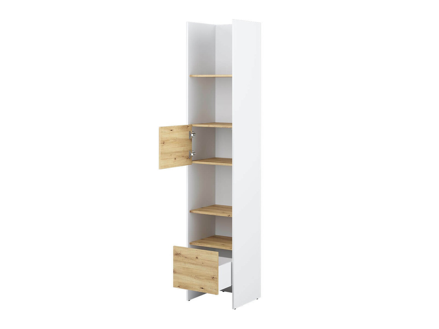 Polica Concept Pro Lenart VI (Belo + Artisan hrast)