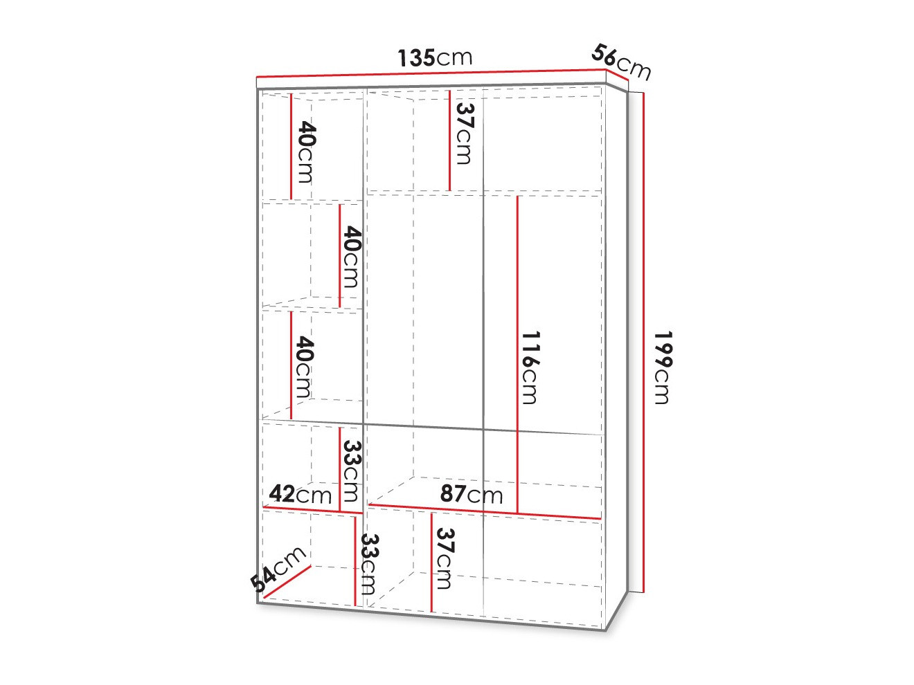 Ormar Levmari 114 (Belo)