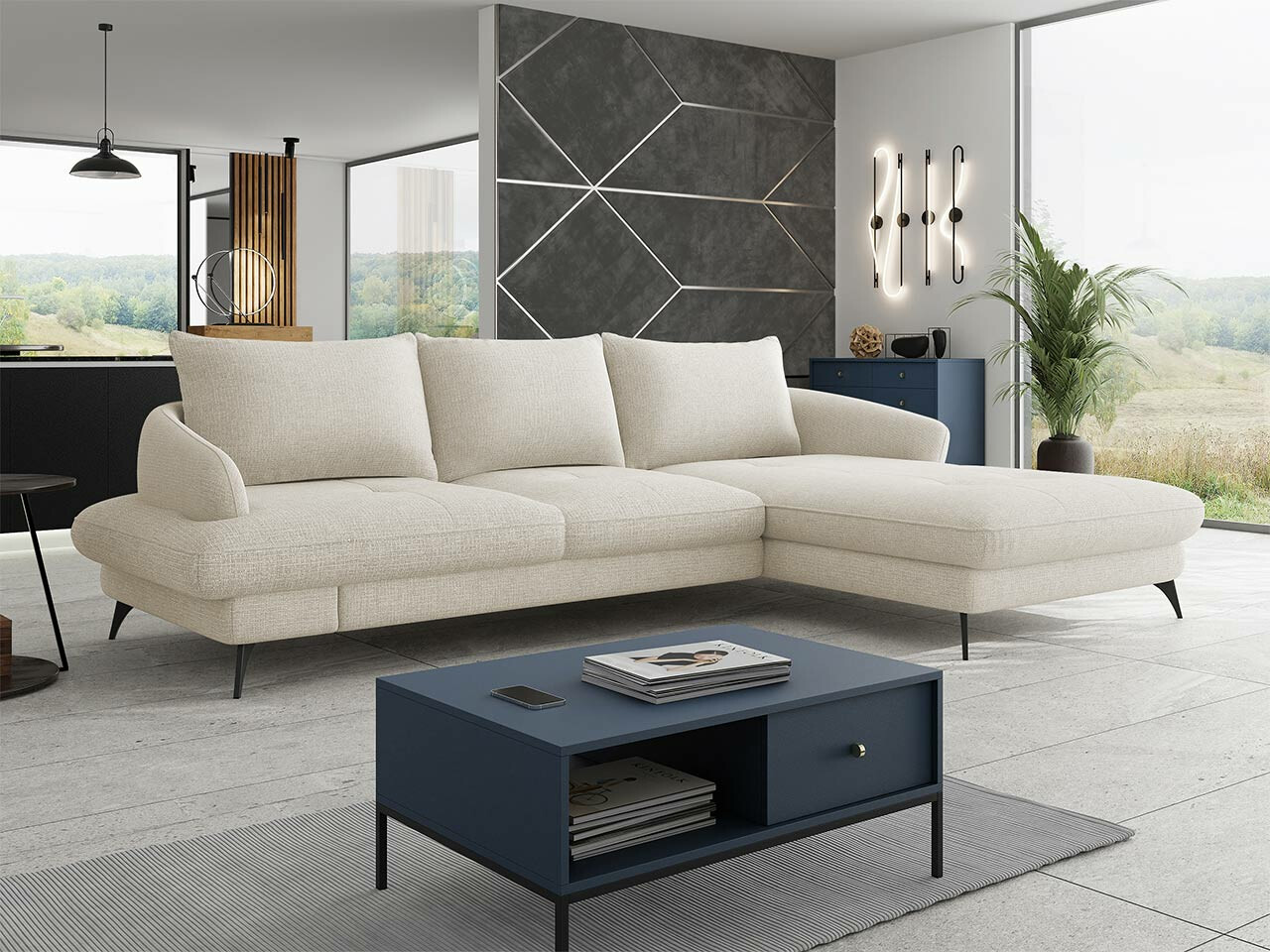 Ugaona sofa Lincoln 173 (Barrel 03)