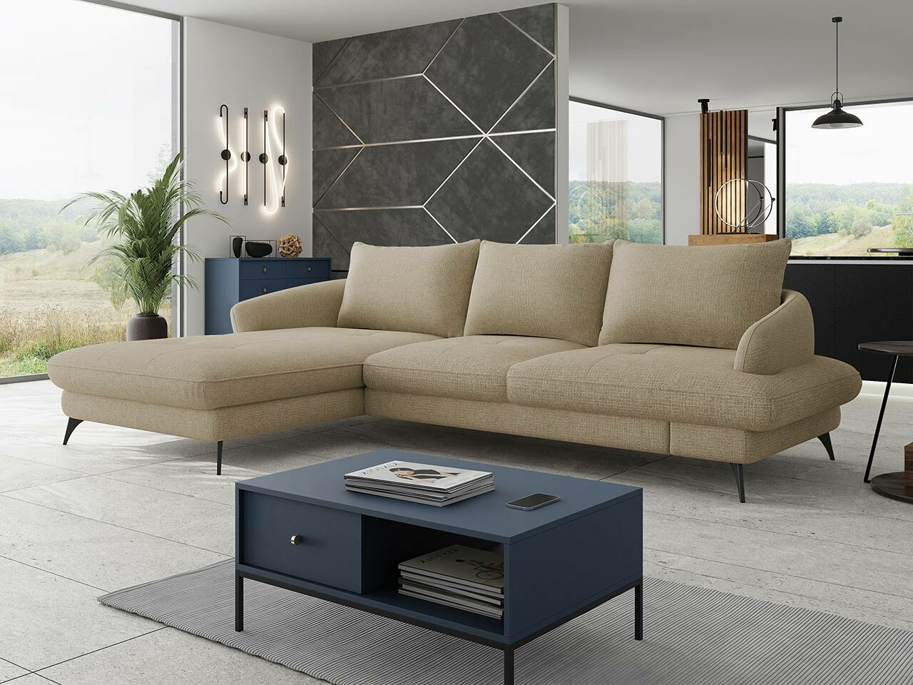 Ugaona sofa Lincoln 173 (Barrel 19)