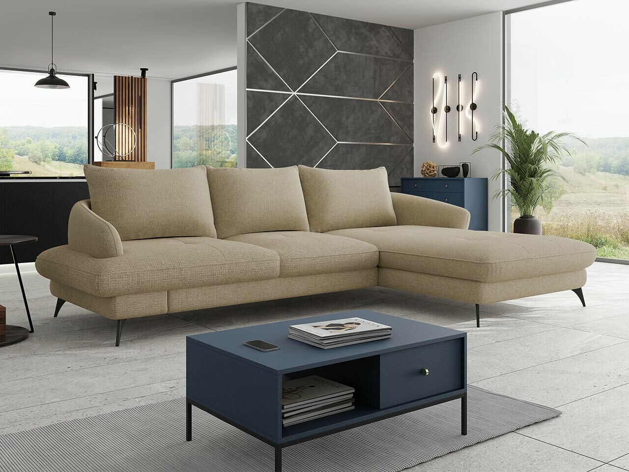 Ugaona sofa Lincoln 173 (Barrel 19)