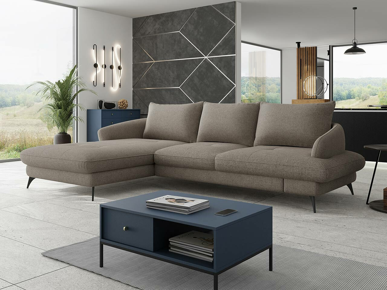 Ugaona sofa Lincoln 173 (Barrel 21)