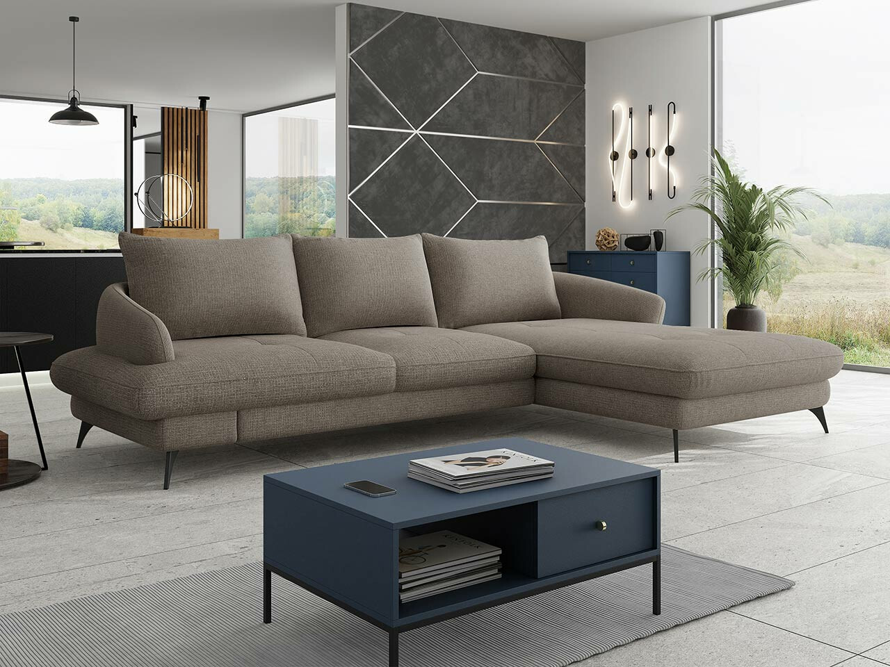 Ugaona sofa Lincoln 173 (Barrel 21)