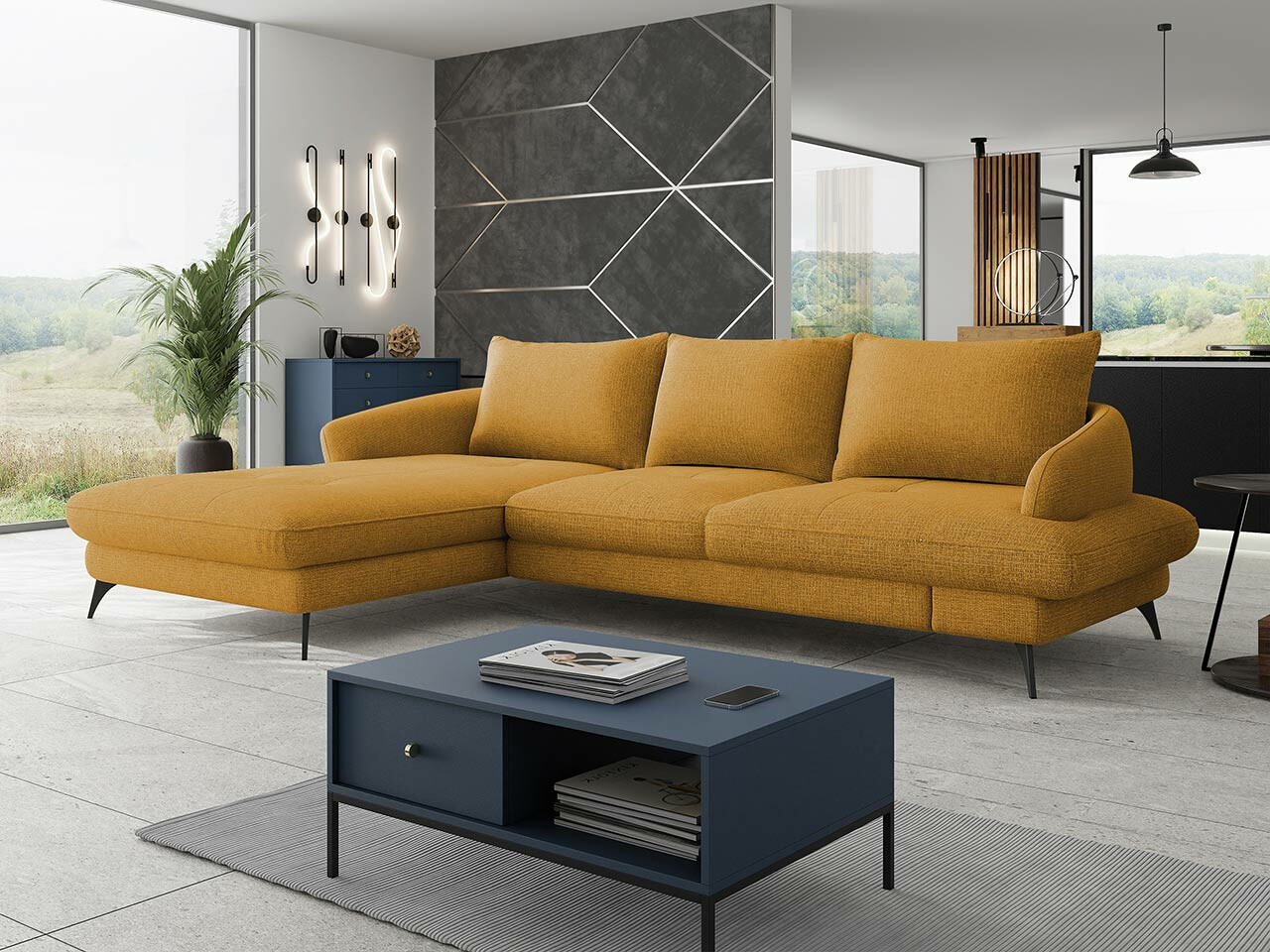 Ugaona sofa Lincoln 173 (Barrel 48)