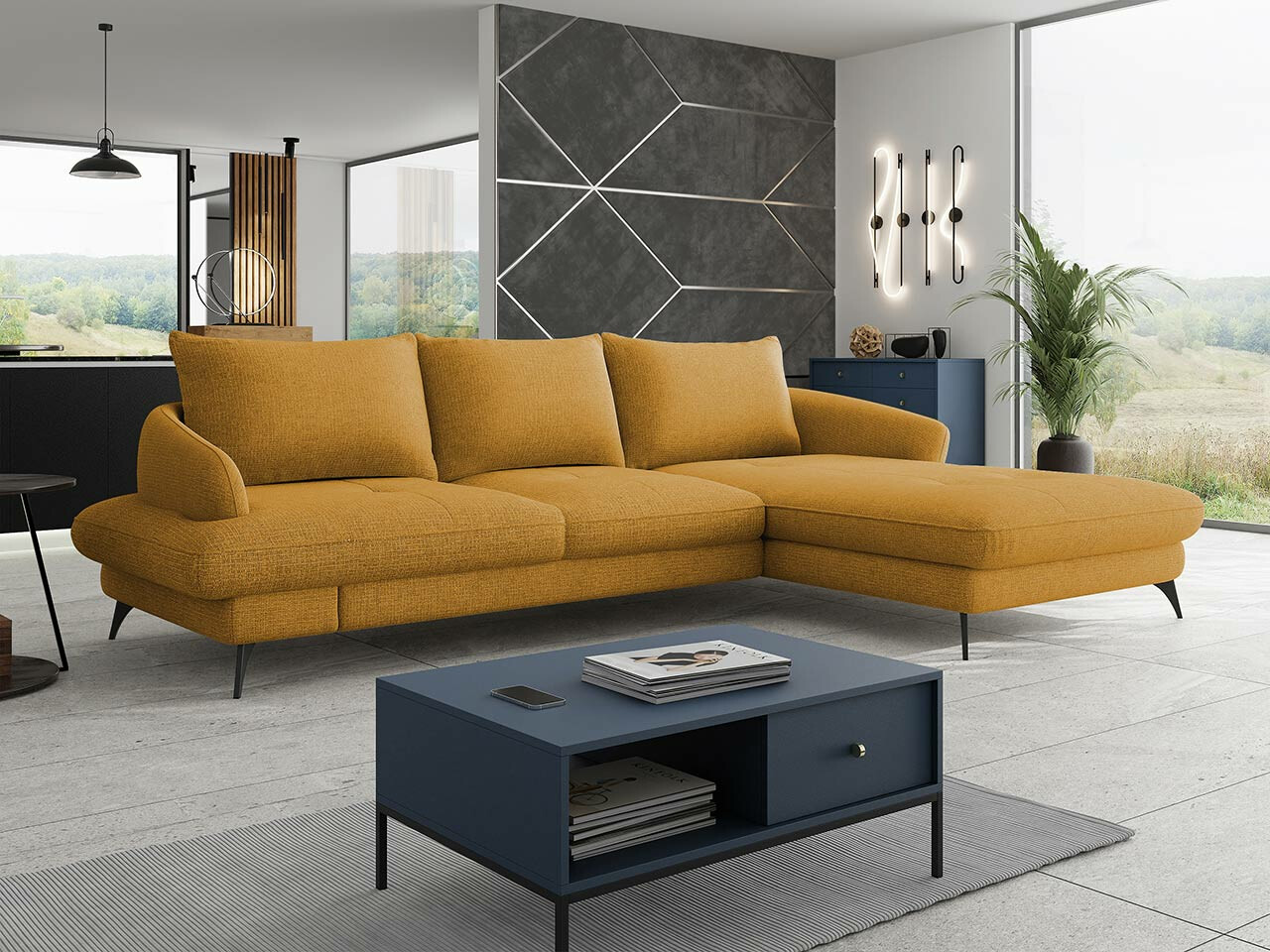 Ugaona sofa Lincoln 173 (Barrel 48)